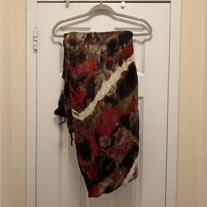 Multicolor Tie-Dye Scarf